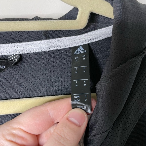 Adidas Basketball Club Black Full Zip Jacket Medium - Picture 3 of 6